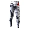printed custom compression running pants for mens gym wear