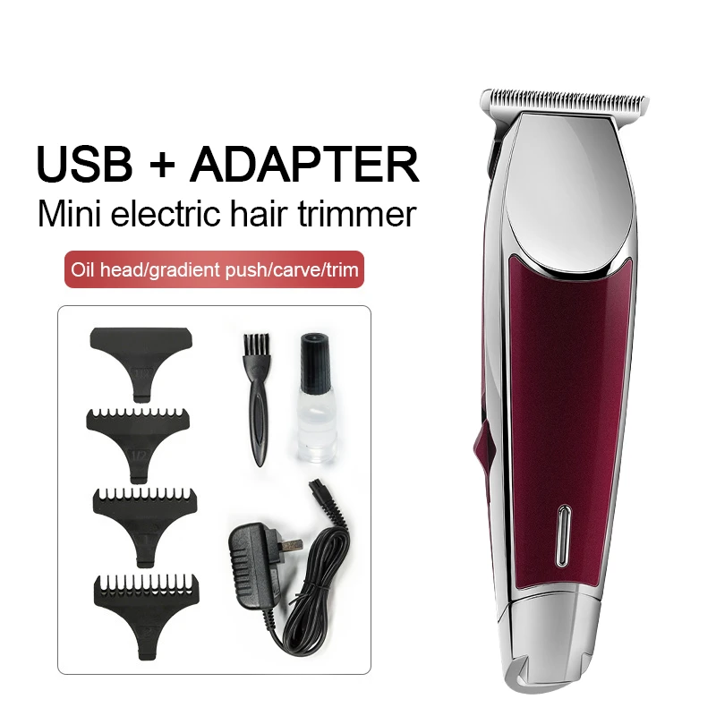 Private label amazon new professional salon rechargeable hair clipper hair cut machine electric hair trimmer men
