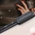 Import Private label hair straightener brush Built-in Comb PTC heating Adjustable heat Straightening Iron 400F from China