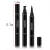 Import Private Label  long lasting liquid eye liner Easy to color Double-headed Eyeliner Triangle Seal 2 in 1 Waterproof Eyeliner from China