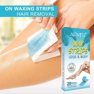 Private label waxing strip hair remove wax paper brazilian bikini wax strips