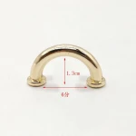 Profession Zinc Alloy bag metal arch gate belt loop hooks for bag fitting accessories