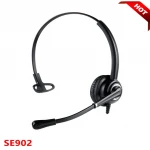 Professional Binaural Call Center Telephone Headset with Noise Canceling Microphone and Quick Disconnect