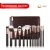 Import professional hot seller best goat hair 15pcs sets makeup brushes kit cosmetic tools with zipper case from China
