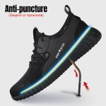 Professional industrial forklift with low price anti-smashing labor customized steel toe safety shoes lightweight