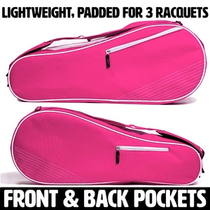 Professional or Beginner Tennis Players Lightweight 3 Racquet Tennis Bag Badminton Rackets Bag