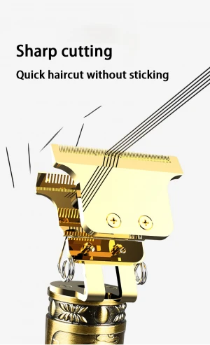 Professional Zero Gapped Hair Clipper Portable Cordless Rechargeable Shaving Machine Split End Hair Trimmer