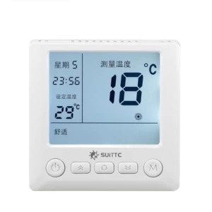 Programmable floor heating thermostat controlled by mobile phone
