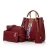 Import PU Leather Shoulder Messenger Handbags Tote Bag 4pcs/Set Women Composite Hand Bags from China