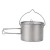 Import pure titanium pot set outdoor camping cookware from China