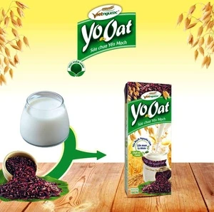 Purple Glutanious yogurt drink new taste with oats