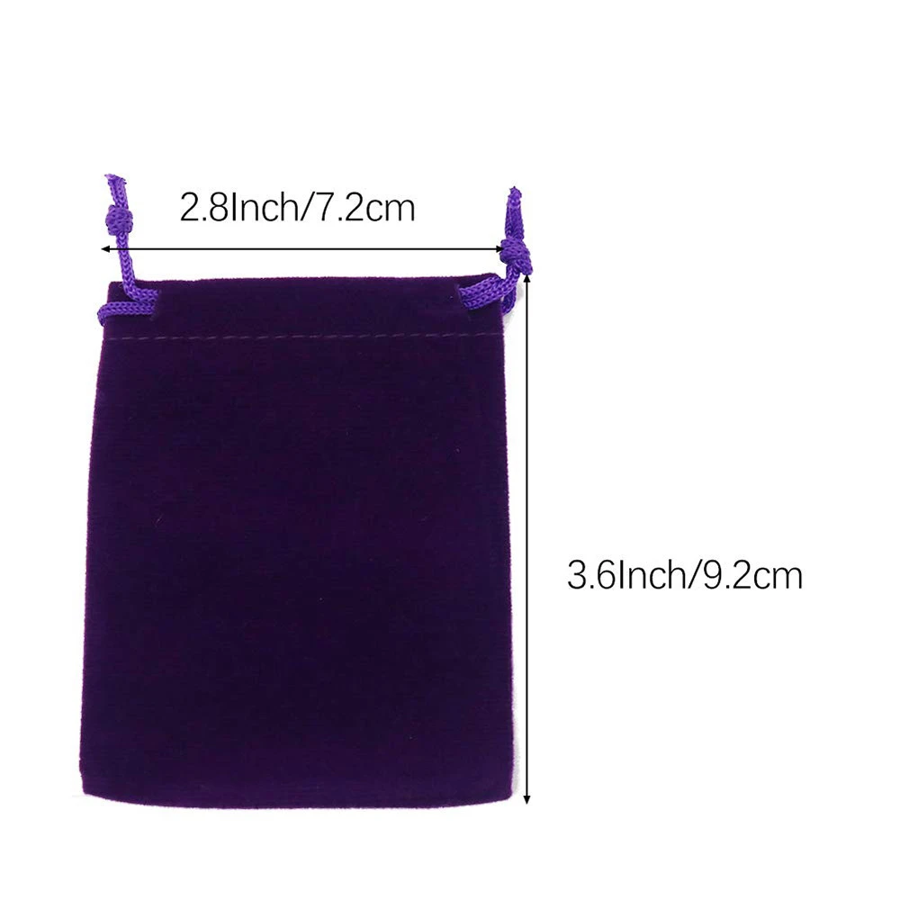 Purple Velvet Cloth Gift Pouches Small Velvet Jewelry Bags with Drawstring Velvet Storage Bag