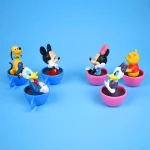 PVC Cup Action Figure Toys Collection Decoration doll Kids Gift Toy  Diseny toys cake decoration car decoration A set of 6 pcs