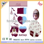 Qatar Flag Tattoo Body Tattoo Temporary Tattoo for Qatar National Day Gift in Different Size