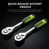 Quick-falling spanner semi-automatic quick-release auto repair socket ratchet wrench