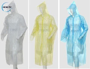 Raincoats Type and Nylon,PE,PVC Material emergency poncho with logo