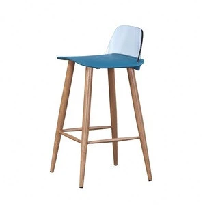 Rattan design modern wholesale counter Rattan vintage bar chair acrylic bar stool with metal legs