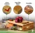 Import Rectangle Bamboo Chopping Block Cutting Board Set With 4 Trays Drawers Containers from China