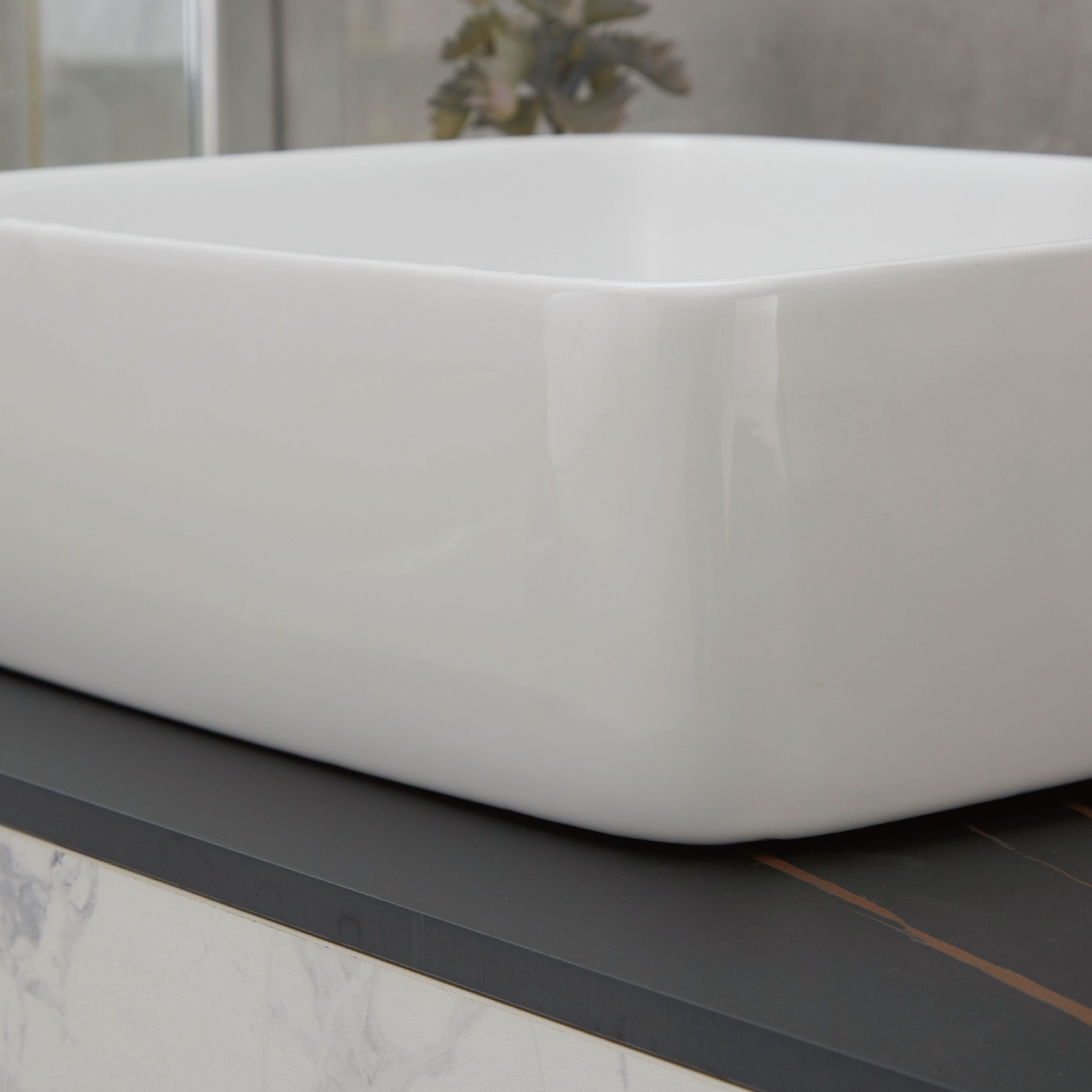 Buy Rectangular Ceramic Wash Basin Bathroom Sanitary Ware Ceramic Sink ...