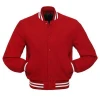 Red and White Wool Letterman Varsity Jacket