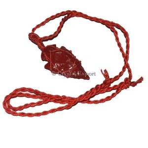 Red Arrowheads Wire Wrap Pendants