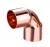 Import RETEKOOL 90 degree copper pipe elbow/Air conditioner hvac copper pipe fittings from China
