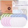 Reusable Cotton Pads for Makeup Remover Soft Organic Bamboo Cotton Pads Makeup Remover Facial Cleaning Pad With Laundry Bag