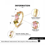 RINNTIN SR208 sterling silver ring 14k gold jewelry wholesale nail fashion ring