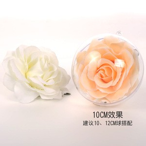 Romantic Wedding Decor Rose Head Wreath Cheap Material  Supplies Artificial Flowers