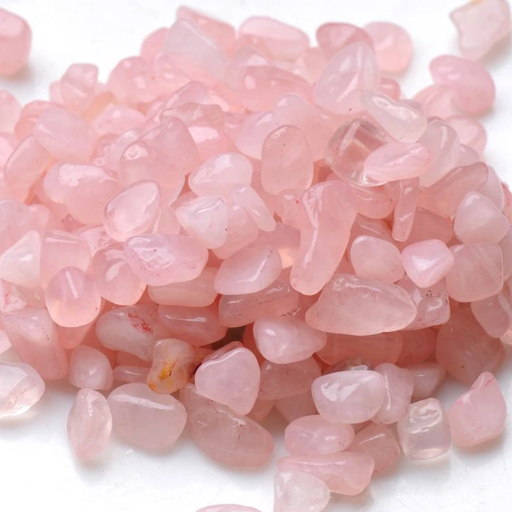 Rose Quartz crystal Natural Polished  Rose Quartz Rock Crystal Healing pink Stones Gravel Tumbled Stone Healing Rough Gemstone