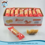 Round thin biscuit