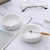 Import Round white large capacity  cigar ashtray ceramic   with  notch from China