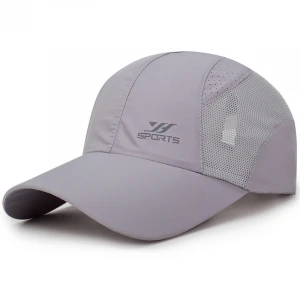 RTS Custom Portable Soft Light Thin Sports Caps Polyester Running Caps Outdoor hats