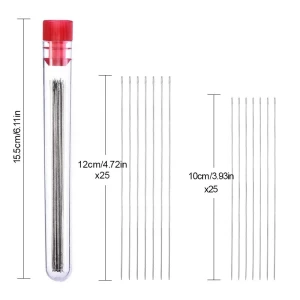 RTS High Quality Embroidery Needle Hand Stitch Needle Silver Tail Long Sewing Needles