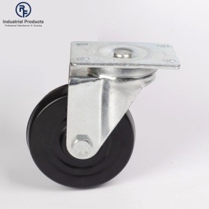 Rubber Wheels Castors Plate Swivel Rotation Roller Small Industrial Casters Wheels for trolley cart