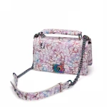 S08 2021 Hot sale New fashion coloured drawing printed one shoulder hand bags crossbody bag women