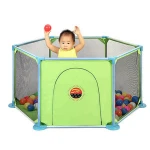 Safety Folding Plastic Playpen For Baby Kids,Baby Play Yard Safety Plastic Fence Plastic Playpen Kids Large Baby Playpen