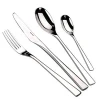 Salma Kahn rose gold 18/10 stainless steel fork knife spoon for home hotel cutlery flatware set
