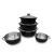 Import satin polish aluminum caldero aluminum pot cooking pot with glass lid from China