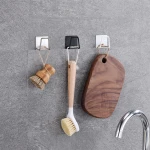 Self Adhesive Sink Sponges Kitchen Sink Drain Drying Rack Accessories Storage Organizer Kitchen Stainless Steel Sponges Holder