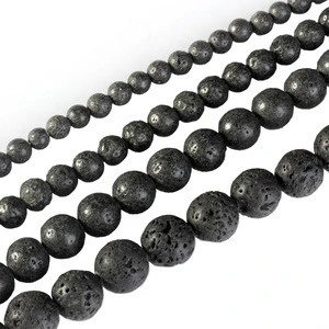 Semi-precious Beads Natural Lava Stone Beads