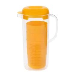 Set cup and water jug with handle and lid