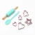 Import set of 11 children baking kit cake tools silicone kids cake tools rolling pin spatula stainless steel cookie cutter from China