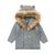 Import SF0439 Wholesale Baby Clothes children boys knitted jacket with raccoon fur collar from China