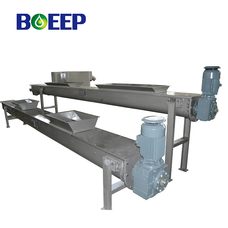 Shaftless screw press conveyor equipment
