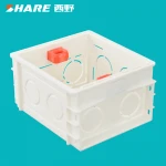 SHARE High Quality Factory Price Wall Switch PVC Socket Wall Box 86mm Electrical Wall Switch Junction Box White Color