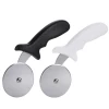 Sharp Durable Stainless Steel Round Pizza Cutter With Non-slip Plastic Handle Design Food Slicer