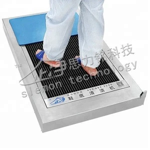 shoe sole cleaning machine for remove the dust of shoes for air shower