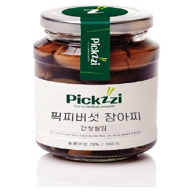 Shonfoods High Quality Korean Traditional Style (Jangajji) Vegetable Pickle Pickzzi, Mushroom Pickles Gift Set