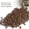Silicone Lined Micro Beads 5.0*3.0*3.0MM 1000Pcs/Bottle #8 Dark Blonde Micro Ring Dread Beads Hair Extension Tools